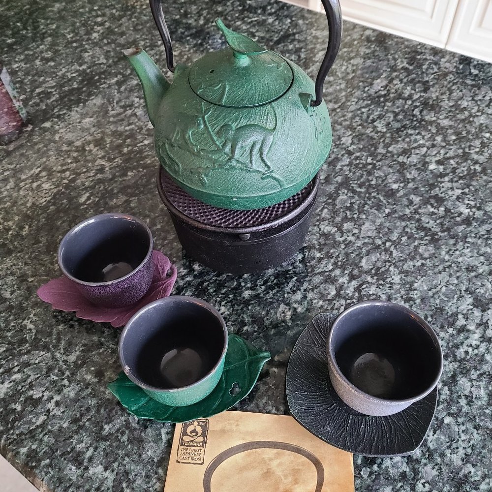Teavana cast Iron Tea set